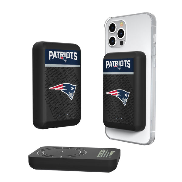 New England Patriots Endzone Plus 5000mAh Magnetic Wireless Charger
