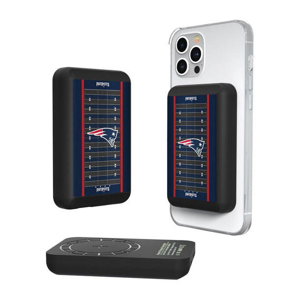 New England Patriots Football Field 5000mAh Magnetic Wireless Charger