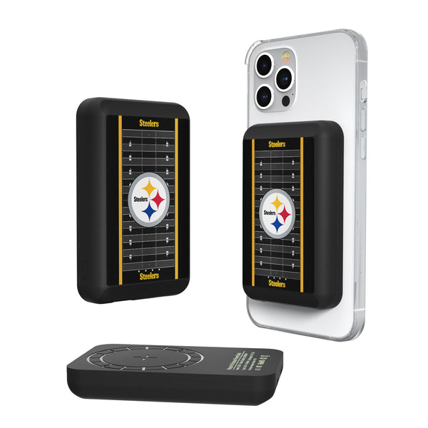 Pittsburgh Steelers Football Field 5000mAh Magnetic Wireless Charger