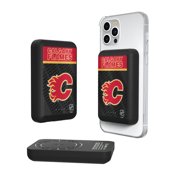 Calgary Flames Endzone Plus 5000mAh Magnetic Wireless Charger