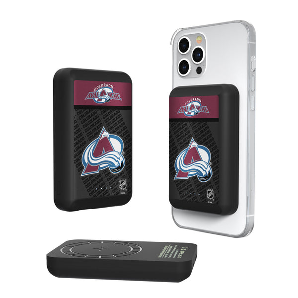 Colorado Avalanche Endzone Plus 5000mAh Magnetic Wireless Charger