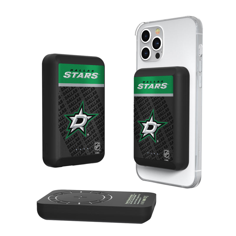 Dallas Stars Endzone Plus 5000mAh Magnetic Wireless Charger