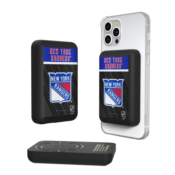 New York Rangers Endzone Plus 5000mAh Magnetic Wireless Charger