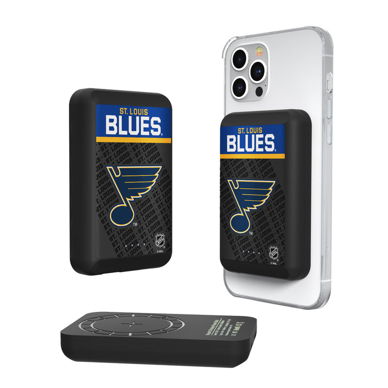 St. Louis Blues Endzone Plus 5000mAh Magnetic Wireless Charger