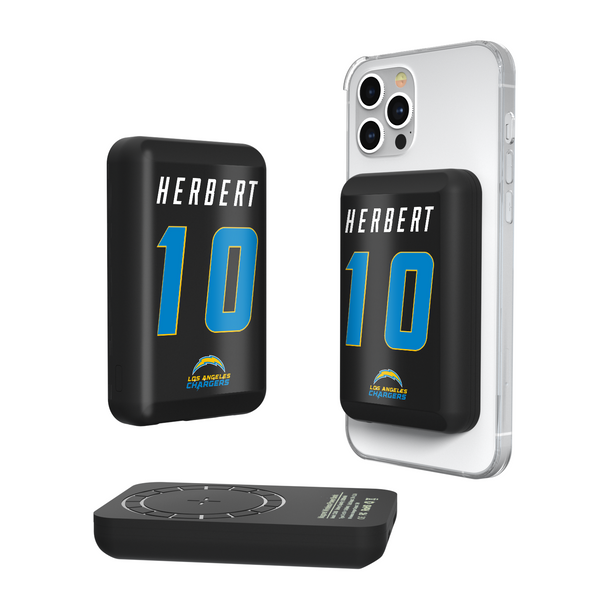 Justin Herbert Los Angeles Chargers 10 Ready Wireless Mag Power Bank