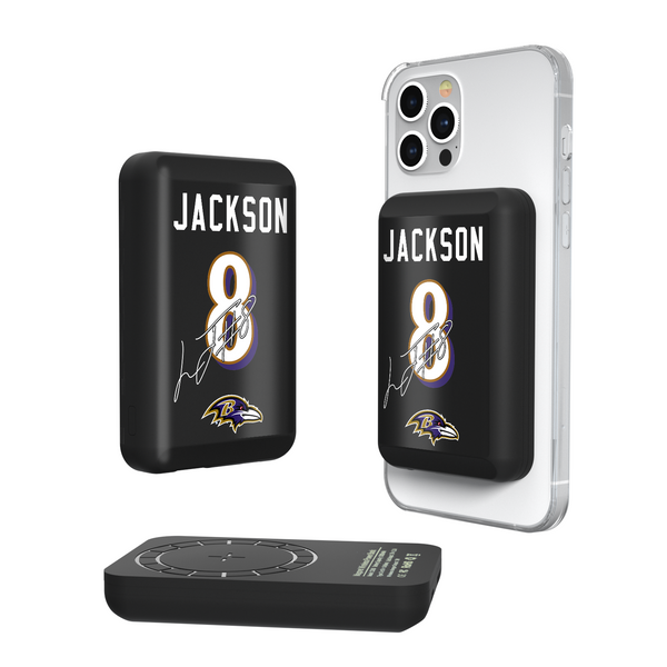 Lamar Jackson Baltimore Ravens 8 Ready Wireless Mag Power Bank