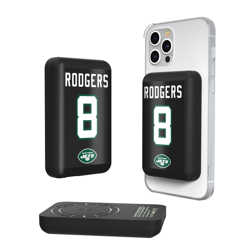 Aaron Rodgers New York Jets 8 Ready Wireless Mag Power Bank