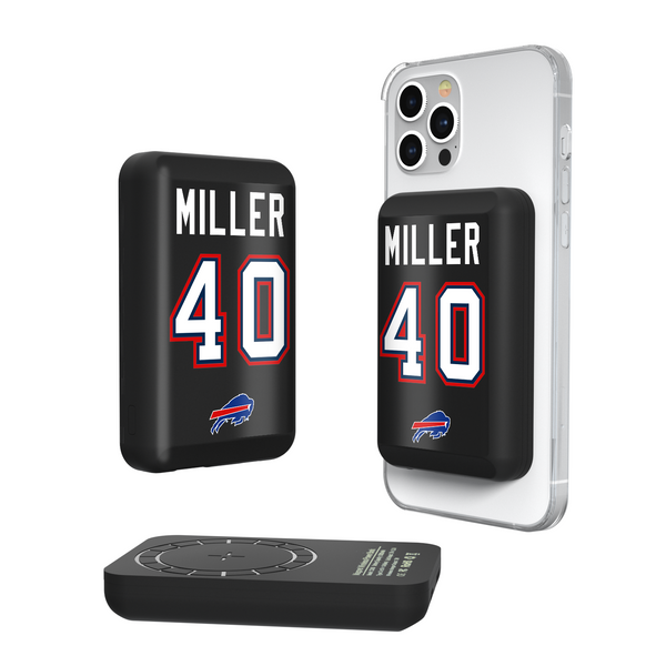 Von Miller Buffalo Bills 40 Ready Wireless Mag Power Bank