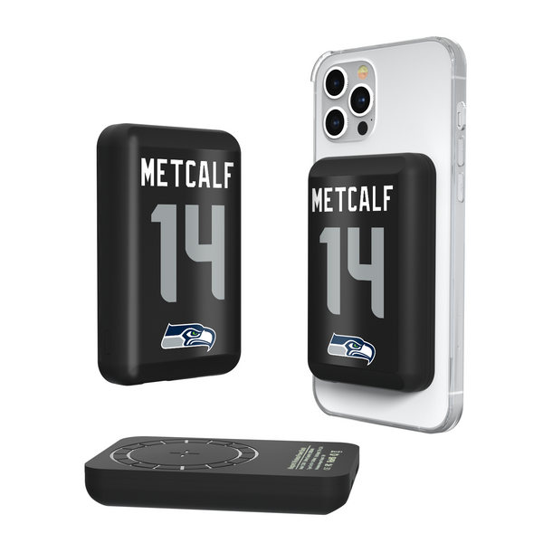 DK Metcalf Seattle Seahawks 14 Ready Wireless Mag Power Bank