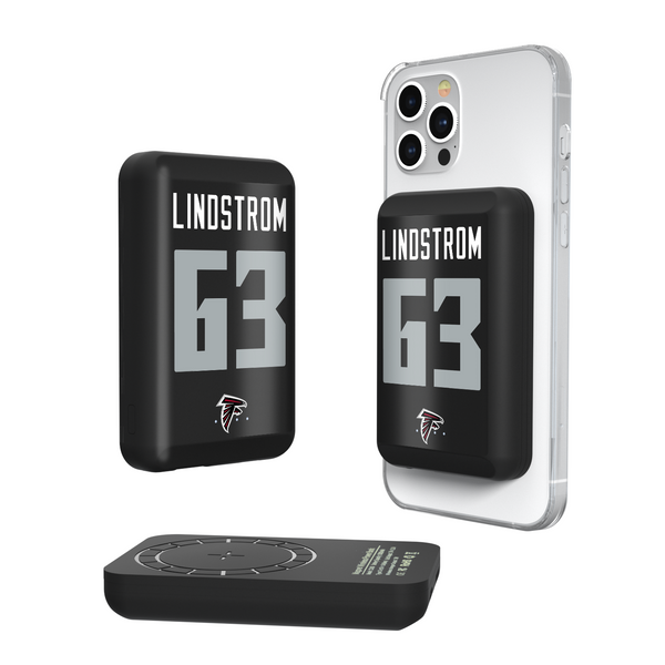 Chris Lindstrom Atlanta Falcons 63 Ready Wireless Mag Power Bank