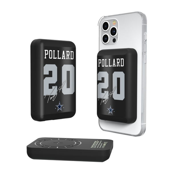 Tony Pollard Dallas Cowboys 20 Ready Wireless Mag Power Bank