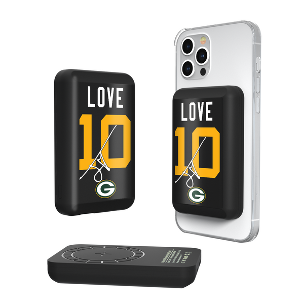 Jordan Love Green Bay Packers 10 Ready Wireless Mag Power Bank