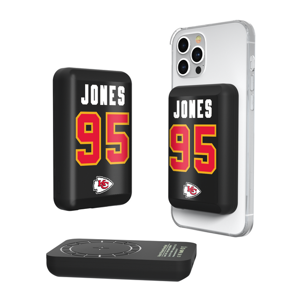 Chris Jones Kansas City Chiefs 95 Ready Wireless Mag Power Bank