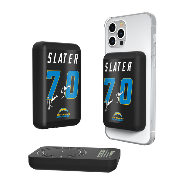 RaShawn Slater Los Angeles Chargers 70 Ready Wireless Mag Power Bank