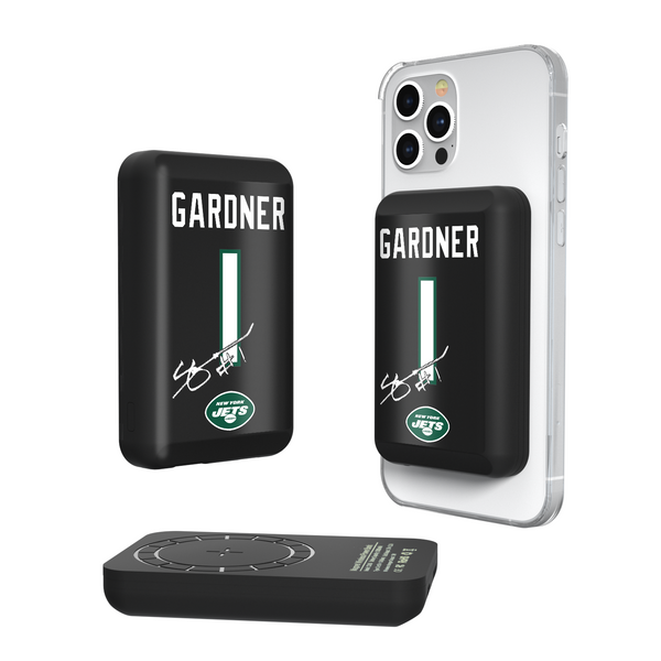 Sauce Gardner New York Jets 1 Ready Wireless Mag Power Bank