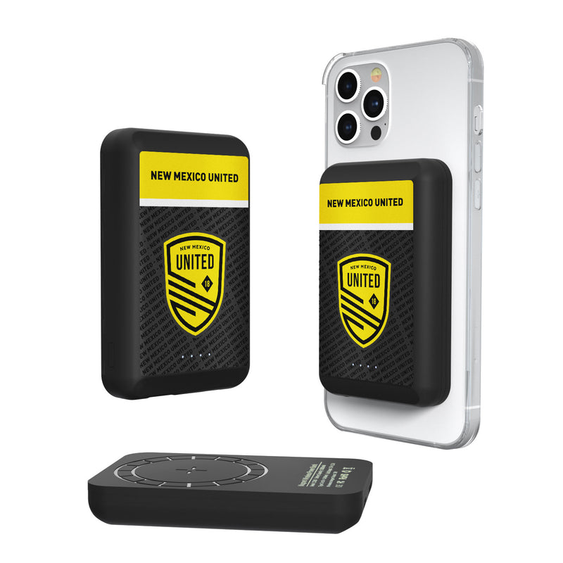New Mexico United  Endzone Plus 5000mAh Magnetic Wireless Charger