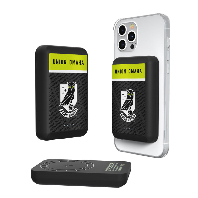 Union Omaha SC  Endzone Plus 5000mAh Magnetic Wireless Charger