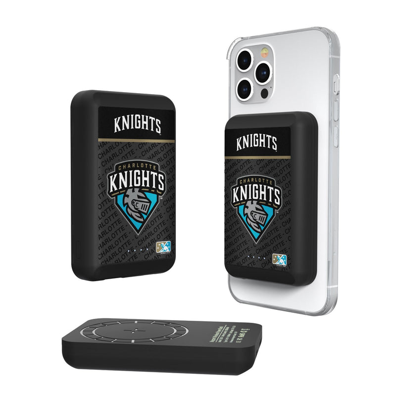 Charlotte Knights Endzone Plus Wireless Mag Power Bank