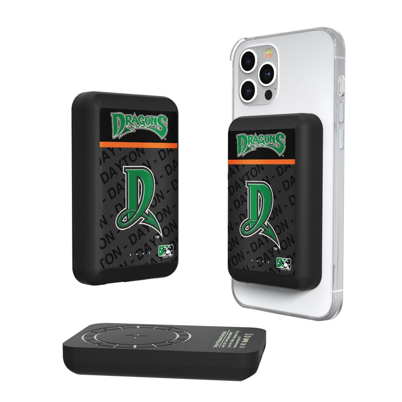 Dayton Dragons Endzone Plus Wireless Mag Power Bank