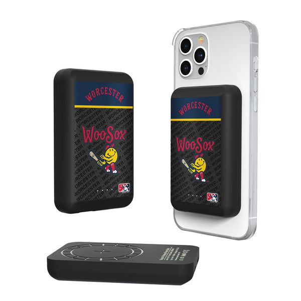 Worcester Red Sox Endzone Plus Wireless Mag Power Bank