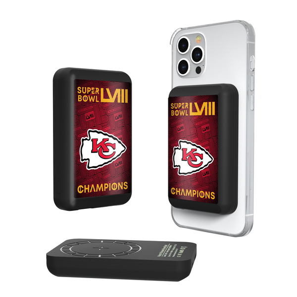 Kansas City Chiefs 2024 Super Bowl Wireless Mag Power Bank