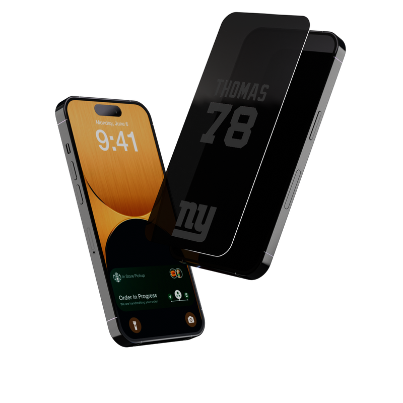 Andrew Thomas New York Giants 78 Standard iPhone Privacy Screen Protector