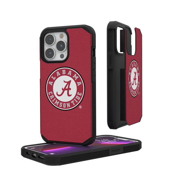 Alabama Crimson Tide Solid iPhone Rugged Case