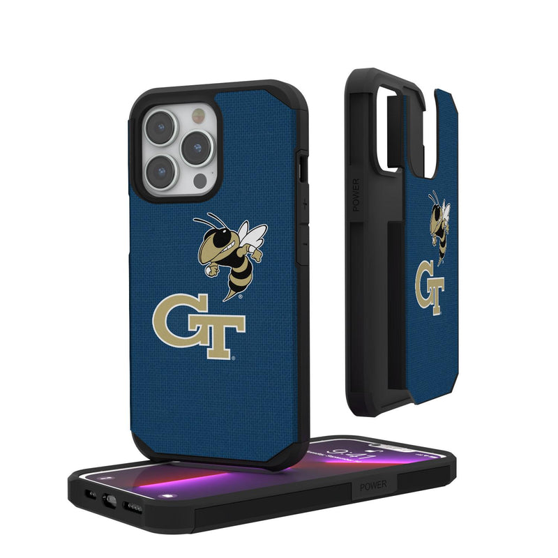 Georgia Tech Yellow Jackets Solid iPhone Rugged Case