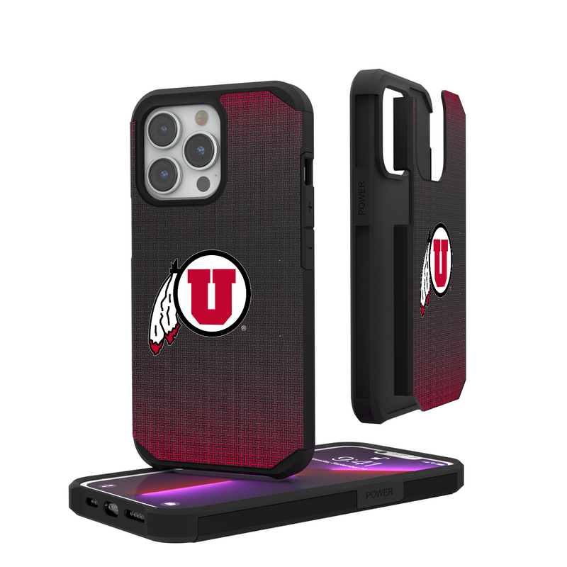 Utah Utes Linen iPhone Rugged Phone Case