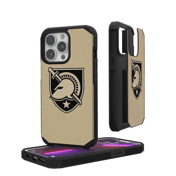 Army Academy Black Knights Solid iPhone Rugged Case
