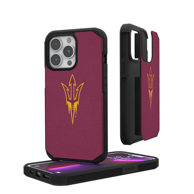 Arizona State Sun Devils Solid iPhone Rugged Case