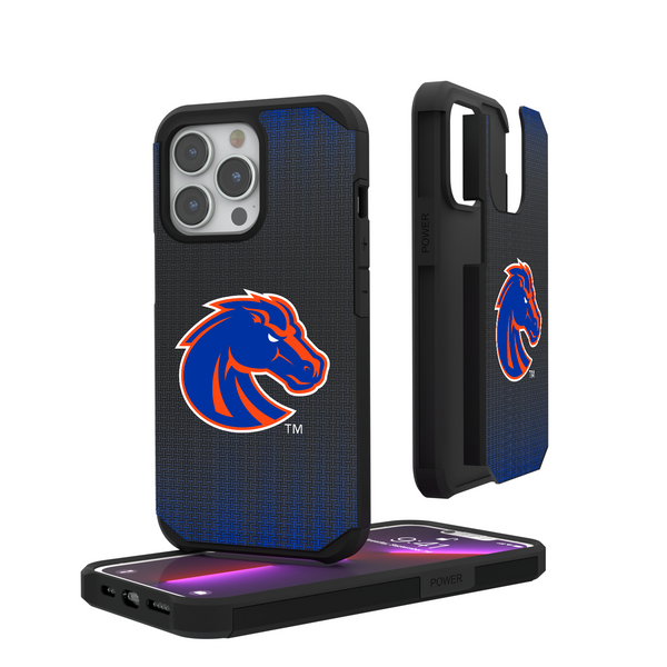 Boise State Broncos Linen iPhone Rugged Phone Case