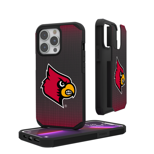 Louisville Cardinals Linen iPhone Rugged Phone Case
