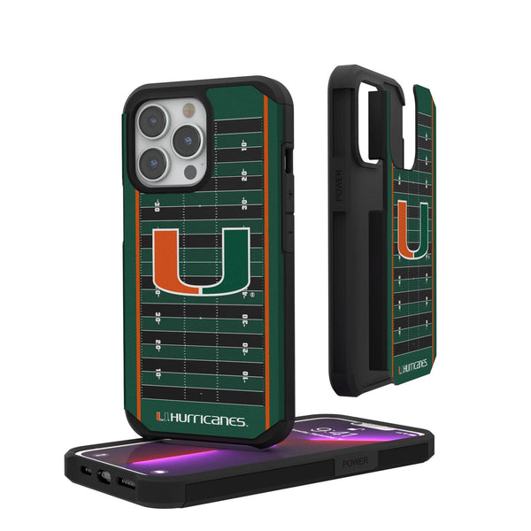 Miami Hurricanes Football Field iPhone Rugged Case