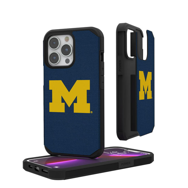 Michigan Wolverines Solid iPhone Rugged Case