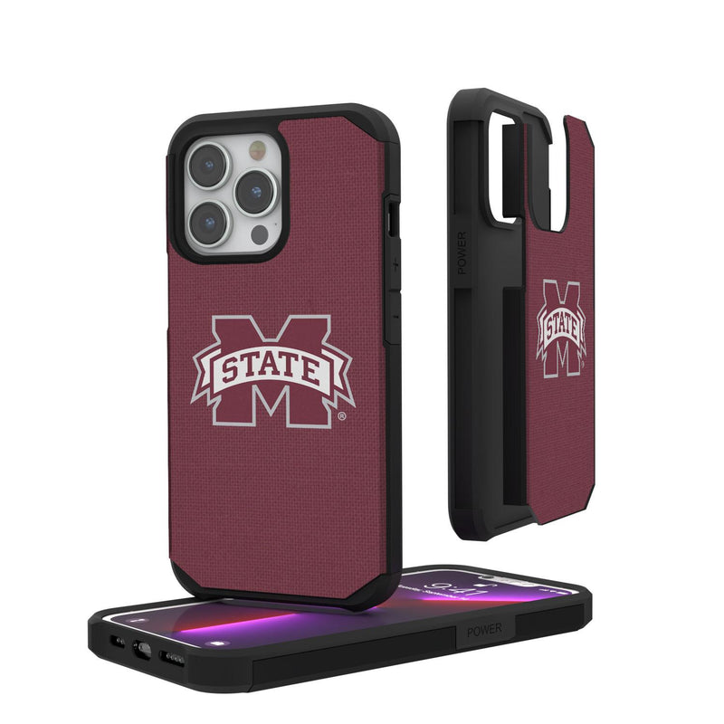 Mississippi State Bulldogs Solid iPhone Rugged Case