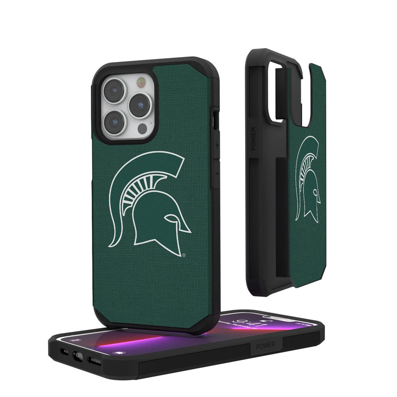 Michigan State Spartans Solid iPhone Rugged Case