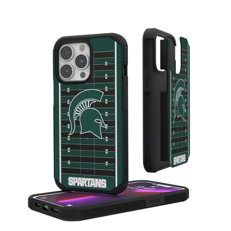 Michigan State Spartans Football Field iPhone Rugged Case