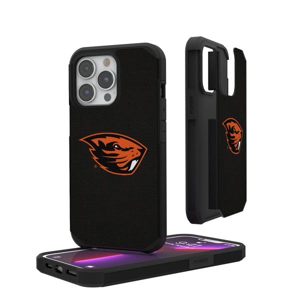 Oregon State Beavers Solid iPhone Rugged Case