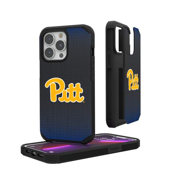 Pittsburgh Panthers Linen iPhone Rugged Phone Case