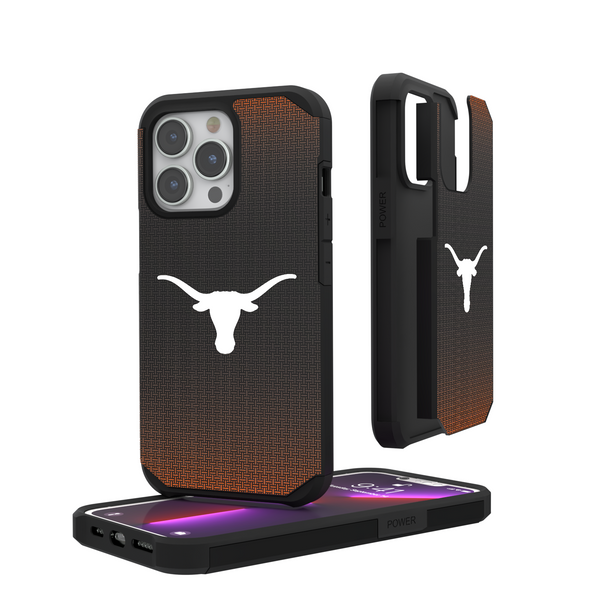Texas Longhorns Linen iPhone Rugged Phone Case