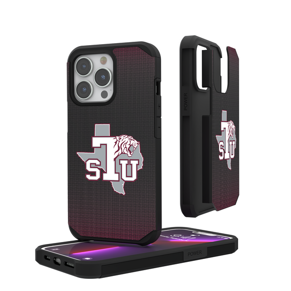 Texas Southern Tigers Linen iPhone Rugged Phone Case