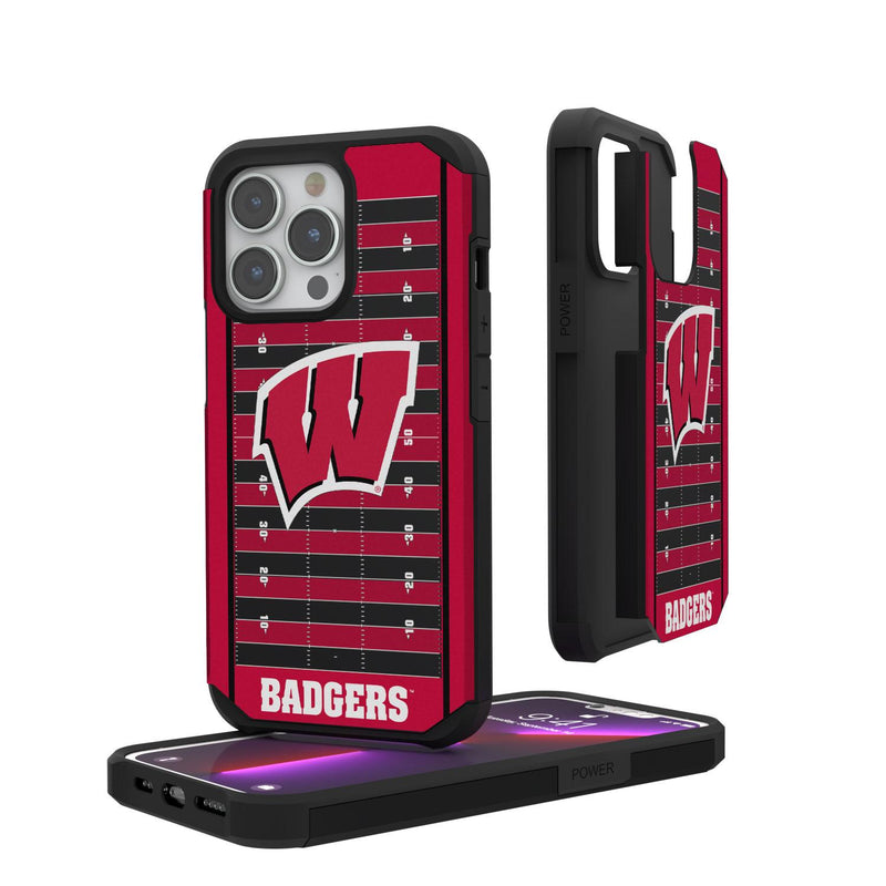 Wisconsin Badgers Football Field iPhone Rugged Case
