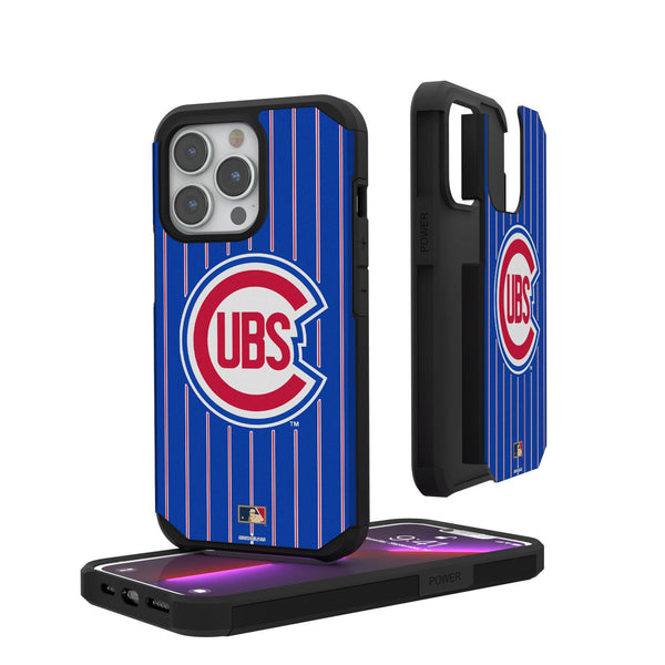Chicago Cubs 1948-1956 - Cooperstown Collection Pinstripe iPhone Rugged Case