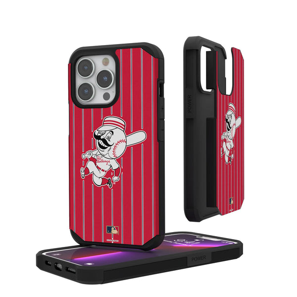 Cincinnati Reds 1953-1967 - Cooperstown Collection Pinstripe iPhone Rugged Case