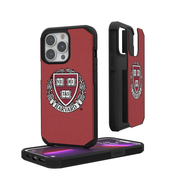 Harvard Crimson Solid iPhone Rugged Case