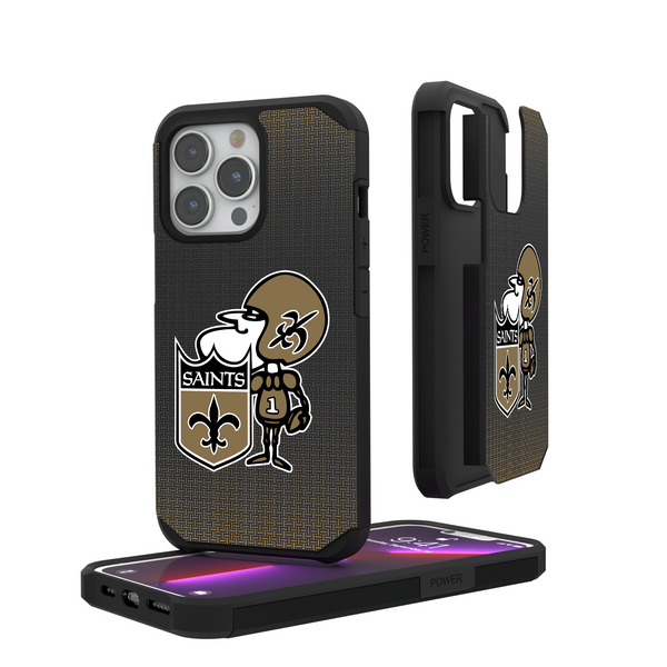 New Orleans Saints Historic Collection Linen iPhone Rugged Phone Case