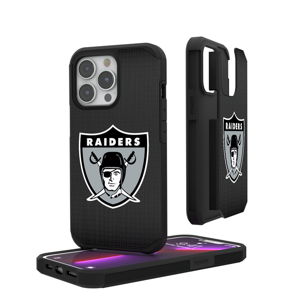 Oakland Raiders 1963 Historic Collection Linen iPhone Rugged Phone Case