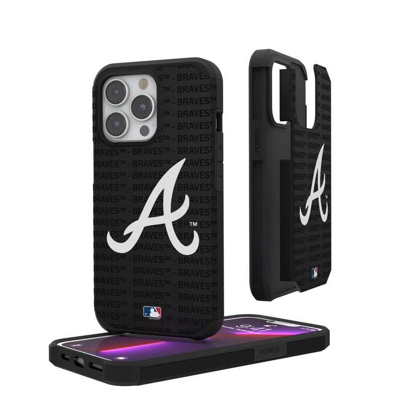 Atlanta Braves Blackletter iPhone Rugged Case