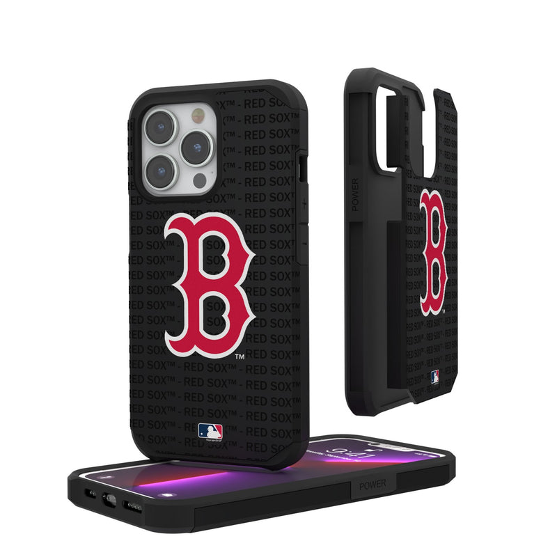Boston Red Sox Blackletter iPhone Rugged Case